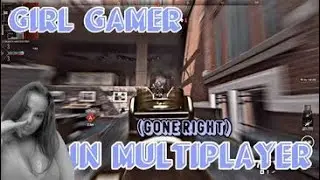 Girl Gamer In CALL OF DUTY MULTIPLAYER (search and destroy) #001