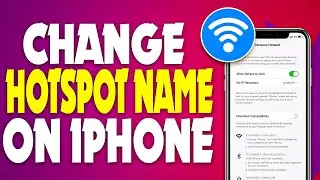 how to change hotspot name on iPhone 2023 | F HOQUE |