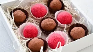 Трюфели ☆ Малиновые и шоколадные ☆ Chocolate truffles