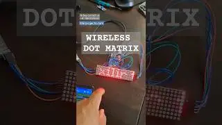 Wireless Message using Led Dot Matrix using Arduino 