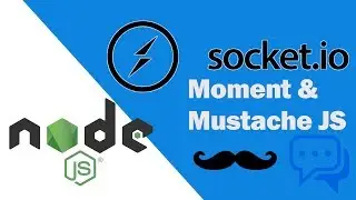 Node JS - Socket.IO - Mustache JS & Moment