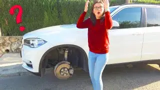 Мама загубила колесо на BMW X5