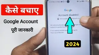 google account account disabled problem  // google account recover without number, email, password