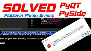 Python C++ C# SOLVED: ALL QT Platform plugin errors. ERRORS: Could not load the QT platform plugin