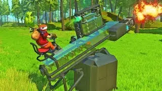 КРУТАЯ ПУШКА С СИСТЕМОЙ ЗАЛПОВОГО ОГНЯ В СКРАП МЕХАНИК! (SCRAP MECHANIC)