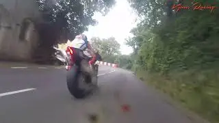 Aprilia RSV Mille R - Onboard Erik Kjuus MGP Senior Qualifying 2019 - Manx Grand Prix Friday