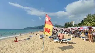 Walking Tour of Karon Beach 🏖️🌅🌊🐚(2/3) | Phuket | Thailand 🇹🇭 Jan 2024