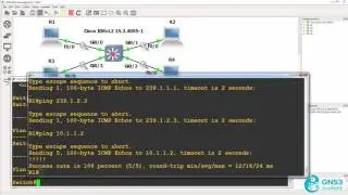 GNS3 CCNA 200-125: Mulitcast and Unknown Unicast Traffic Demo