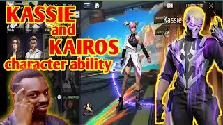 Free fire max new character ability | free fire max Kassie and Kairos character ability |