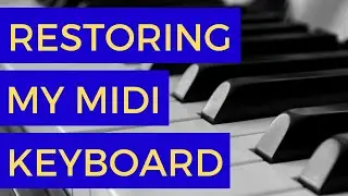 Restoring an old MIDI Keyboard | How to whiten yellow keys!