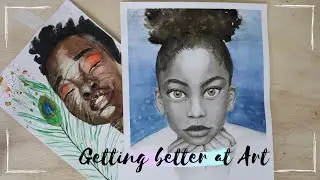 One year's painting progress | Welcome to my Channel | Monochrome watercolor painting