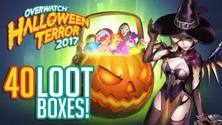 Overwatch Halloween Terror 2017 - Opening 40 Loot Boxes! (Skin Hunting!)