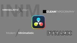 MODERN MINIMAL TITLES // Davinci Resolve 17 & 18