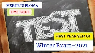 MSBTE winter exam 2021 time table/First year/SEM 01/MSBTE DIPLOMA.