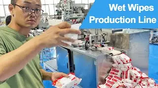 Automated Baby Wipes Packaging Line | Wet Tissue Making Machine (30-120pcs/bag)