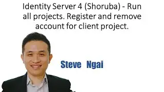 Identity Server 4 (Shoruba) - Run all projects. Register and remove account for client project.