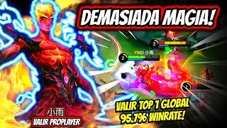 HE PLAYS LIKE IF VALIR IS THE BEST WIZARD! VALIR TOP 1 GLOBAL 95.7% WINRATE! | MOBILE LEGENDS
