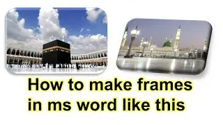 how to make images frames in ms word tech plus I.t