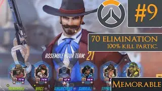 OVERWATCH - 100% Kill Participation McCree, 70 Elims, Rank 78