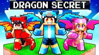 Having a SECRET DRAGON FAMILY in Minecraft!