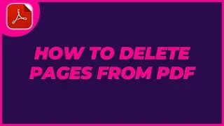 How To Delete Pages From PDF File | How To Remove Pages From PDF