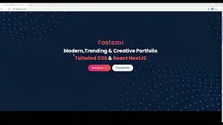 How to Setup Bostami Nextjs Tailwind CSS Personal Portfolio Template in Your Computer