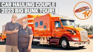 Inside Luxury Car Haulers 2023 Peterbilt 579 with 144" ARI Sleeper Tour -RCI Cribs S2E7