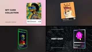 NFT Card Promo Pack | After Effects Template (AE Template)