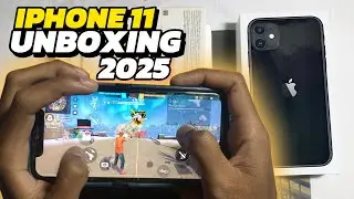 IPHONE 11 UNBOXING 2025 HANDCAM 📲 SETTINGS ⚙️ HUD +SENSI+DPI IPHONE 11 FREE FIRE GAMEPLAY TEST