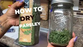 How To Dry Parsley In The Oven🌿