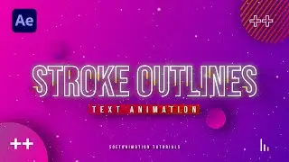 STROKE TEXT Animation - After Effects Tutorial