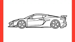 How to draw a CHEVROLET CORVETTE C8 Z06 / drawing chevy corvette 2023 sports car