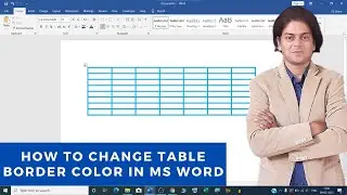 How to change table border color in ms word | ms word table border color