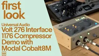 First Look: Universal Audio Volt 276 Interface 1176 Compressor Demo with Modal Cobalt8M