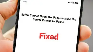 Safari cannot open page because server cant be found | How to Fix iPhone / iPad Mac / 2024