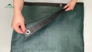 Сетка затеняющая усиленная с люверсами, укрытие для туризма, теплиц, зоны отдыха, декоративный забор