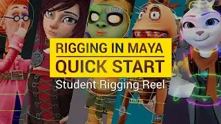 Rigging in Maya | Quick Start Student Rigging Demoreel 2023