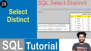 #28 Select count in SQL | SQL Tutorial