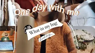 One day with me | GRWM to Starbucks | shopping 🛍️ cloth | Making easy Poached eggs | what in my bag