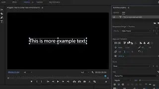 How to Center Text in Premiere Pro