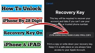 How To Unlock iPhone By 28 Digit Recovery Key On iPhone & iPad