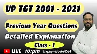 UP TGT Mega Class || Previous Year Question || 2001-2021 PYQS || ENGLISH DISCOVERY