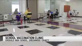 One of the first school vaccination sites open in Upstate