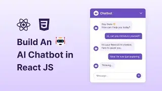 🤖 Build AI Chatbot in React JS & CSS | React JS Chatbot Tutorial