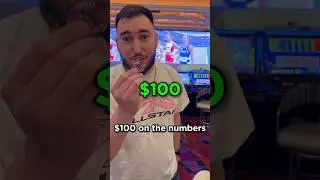 $100 on Roulette Numbers! #shorts #roulette