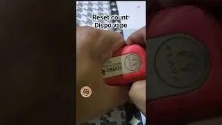 paano mag reset ng diposable vape at mag refill ng juice sa vape #shortvideo #resetcount #solution