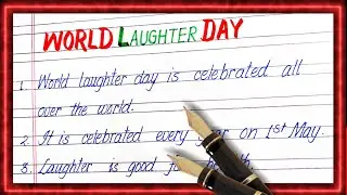 10 lines on world laughter day in english | Essay on laughter day | laughter day par essay