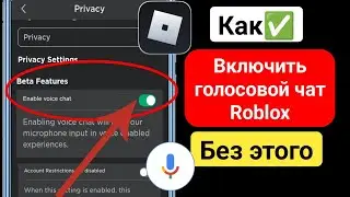 Как включить голосовой чат в Roblox -2024 | Голосовой чат Roblox не работает, решено