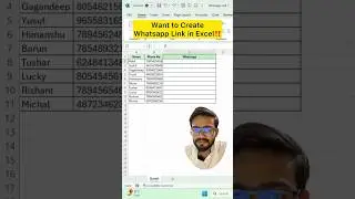 Whatsapp Link in Excel‼️😎 