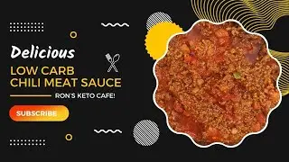 Low Carb Keto Chili Recipe No Bean │ Low Carb Recipes with Ron